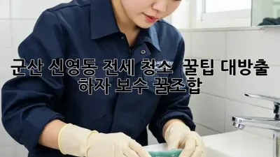 군산 신영동 전세 청소 ✨ 꿀팁 대방출! 하자 보수 꿀조합🍯